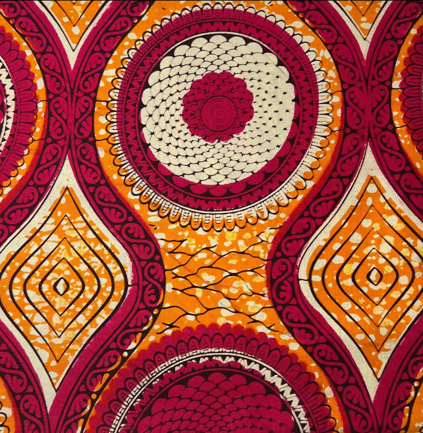 Groovy Hot Pink & Orange Fabric