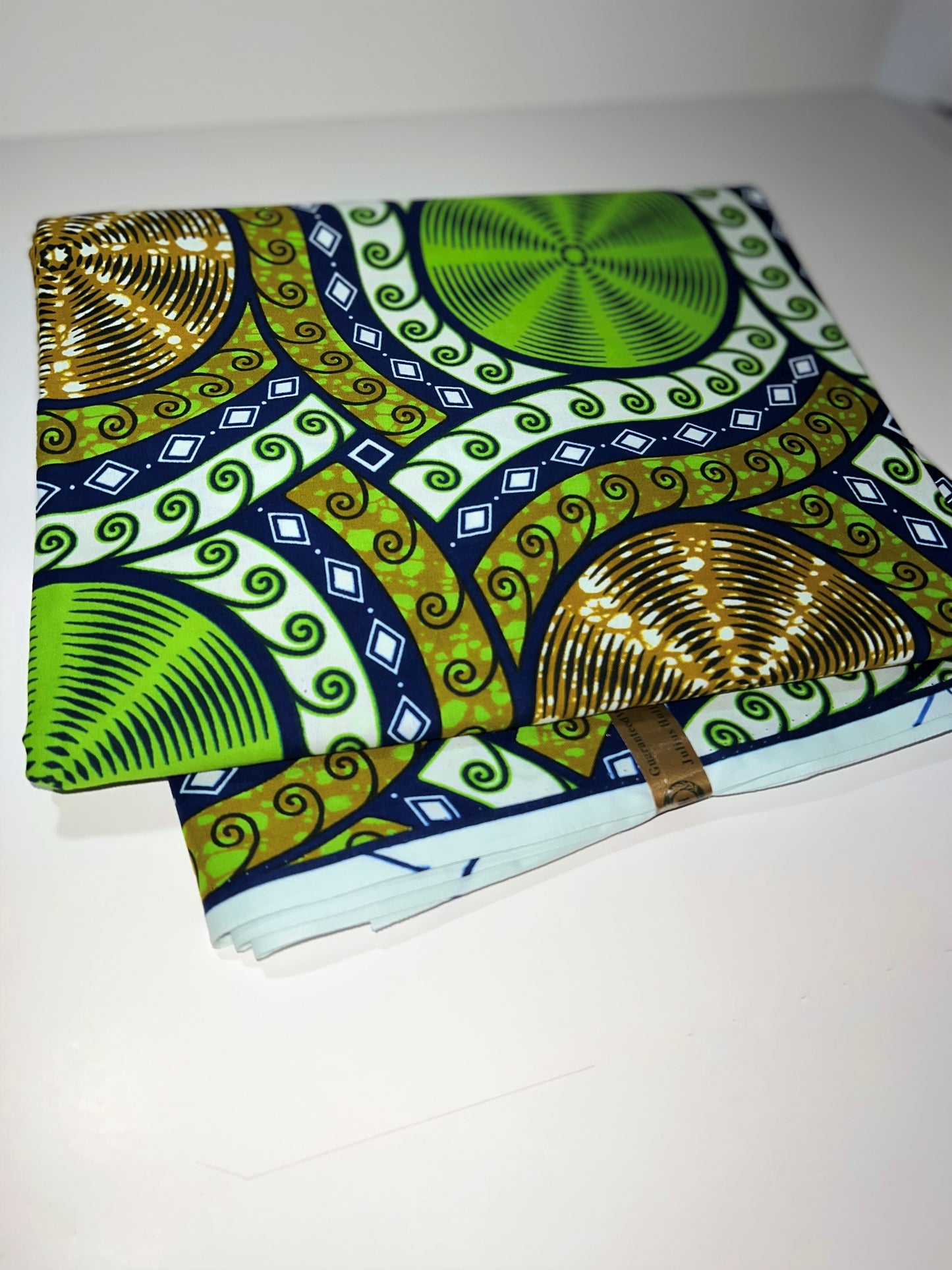 Groovy Green & Orange Fabric