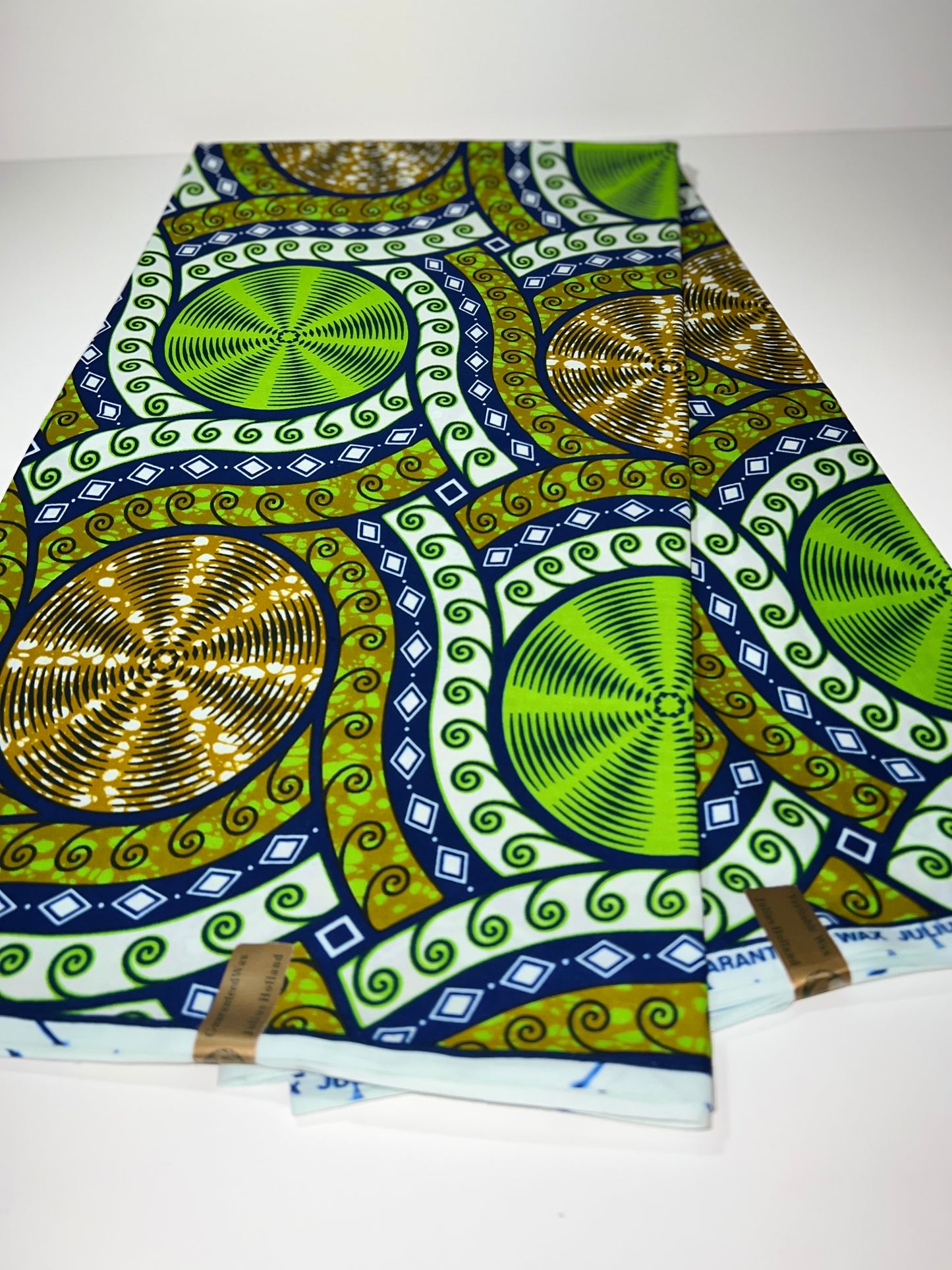 Groovy Green & Orange Fabric