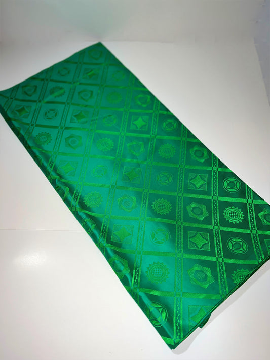 Rich Green Double Diamond Specialty Fabric