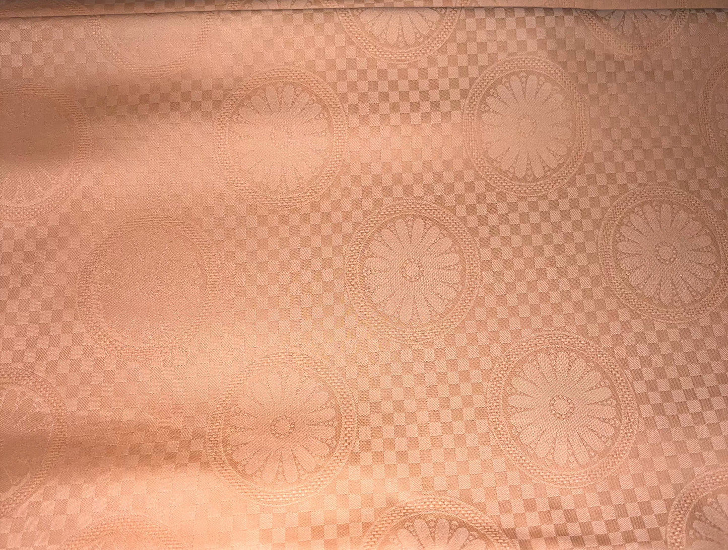 Light Peach Brocade Specialty Fabric