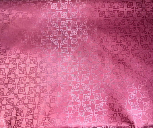 Pink Jacquard Specialty Fabric