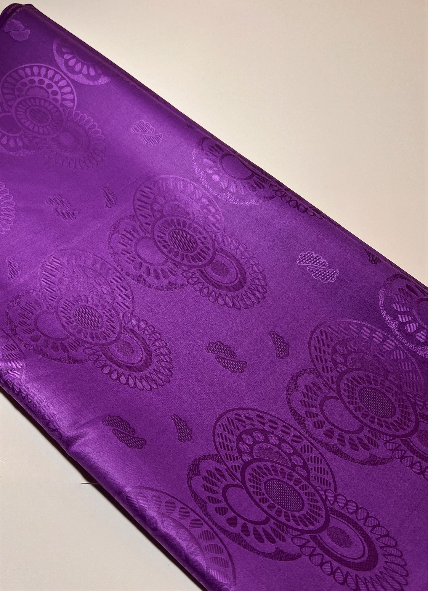 Purple Brocade Specialty Fabric