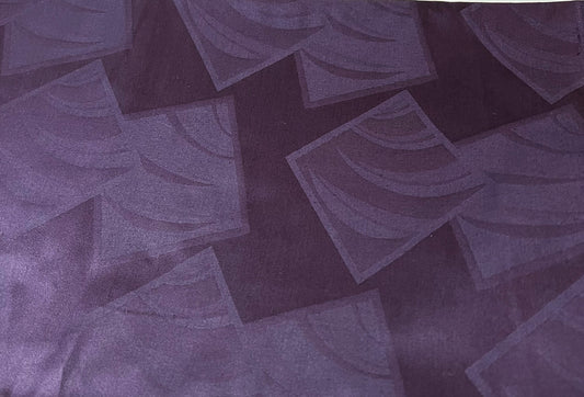 Midnight Purple Triangle Brocade Specialty Fabric