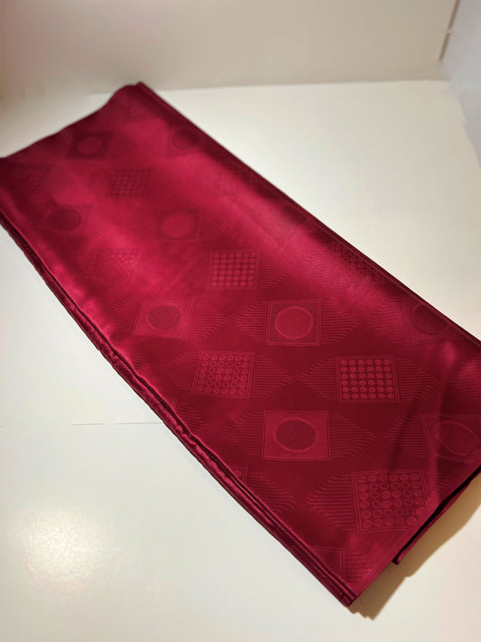 Burgundy Diamond Brocade Specialty Fabric