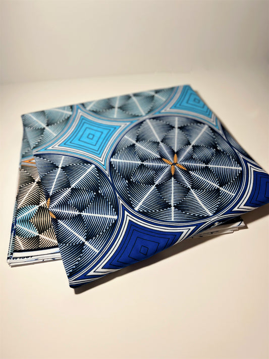 Blue Kaleidoscope Fabric