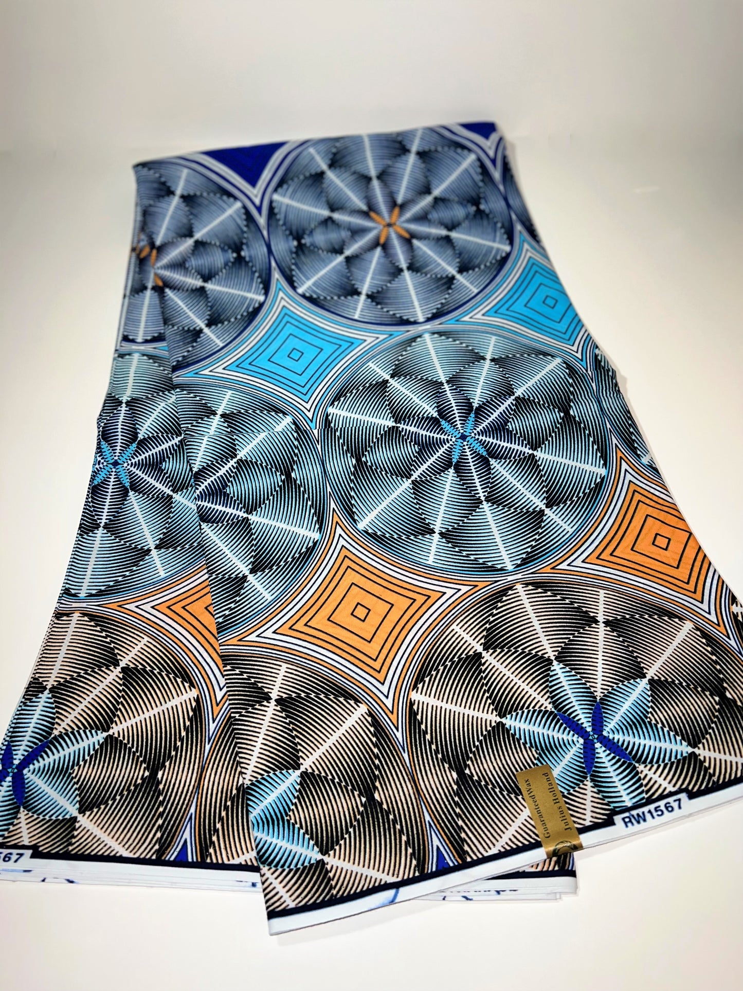 Blue Kaleidoscope Fabric