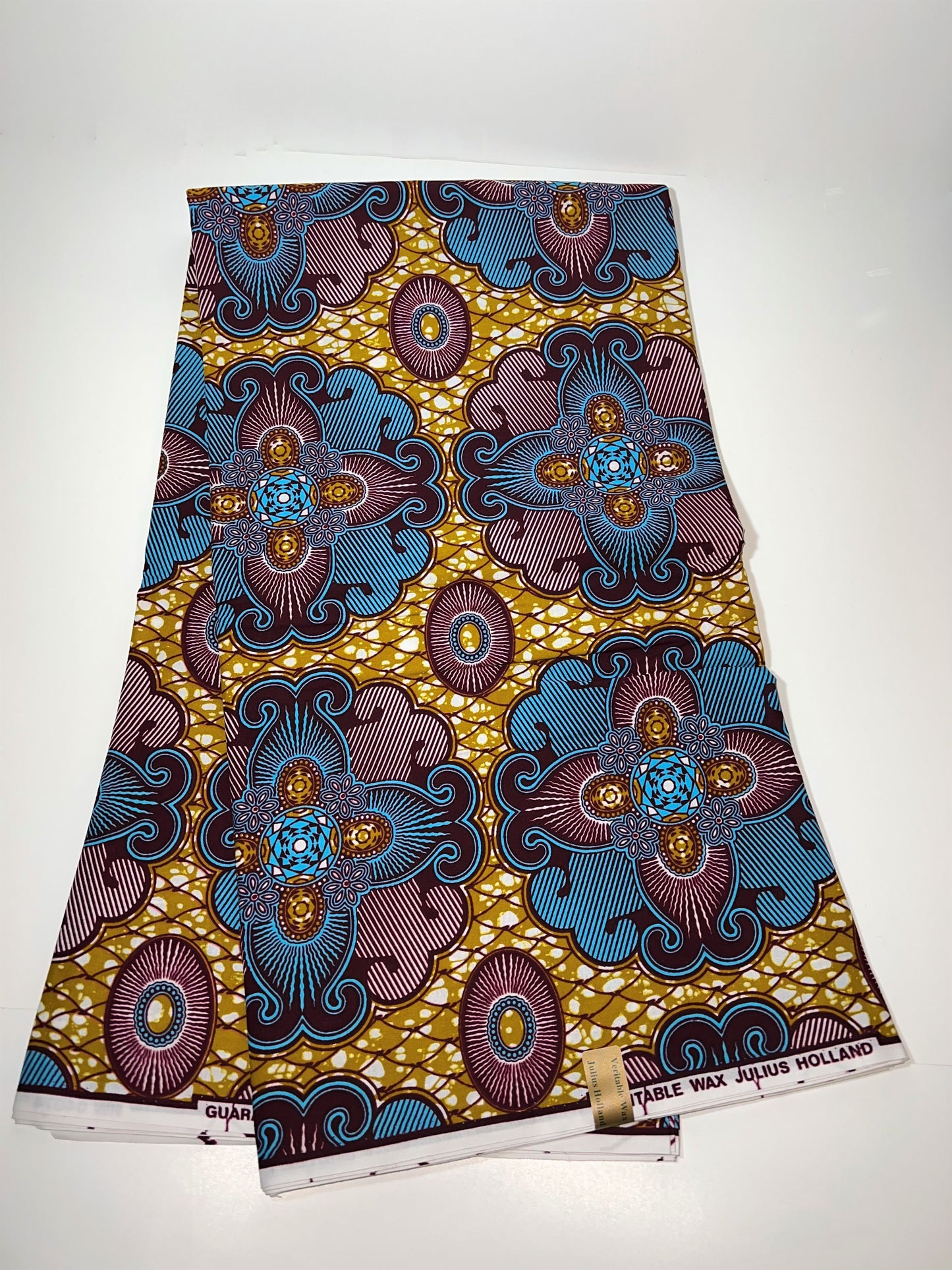 Blue, Purple, & Gold Fabric