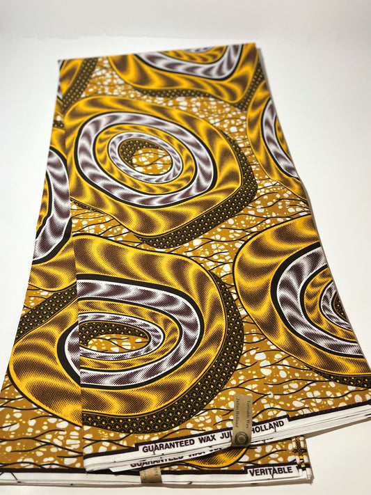 Gold Rings Fabric