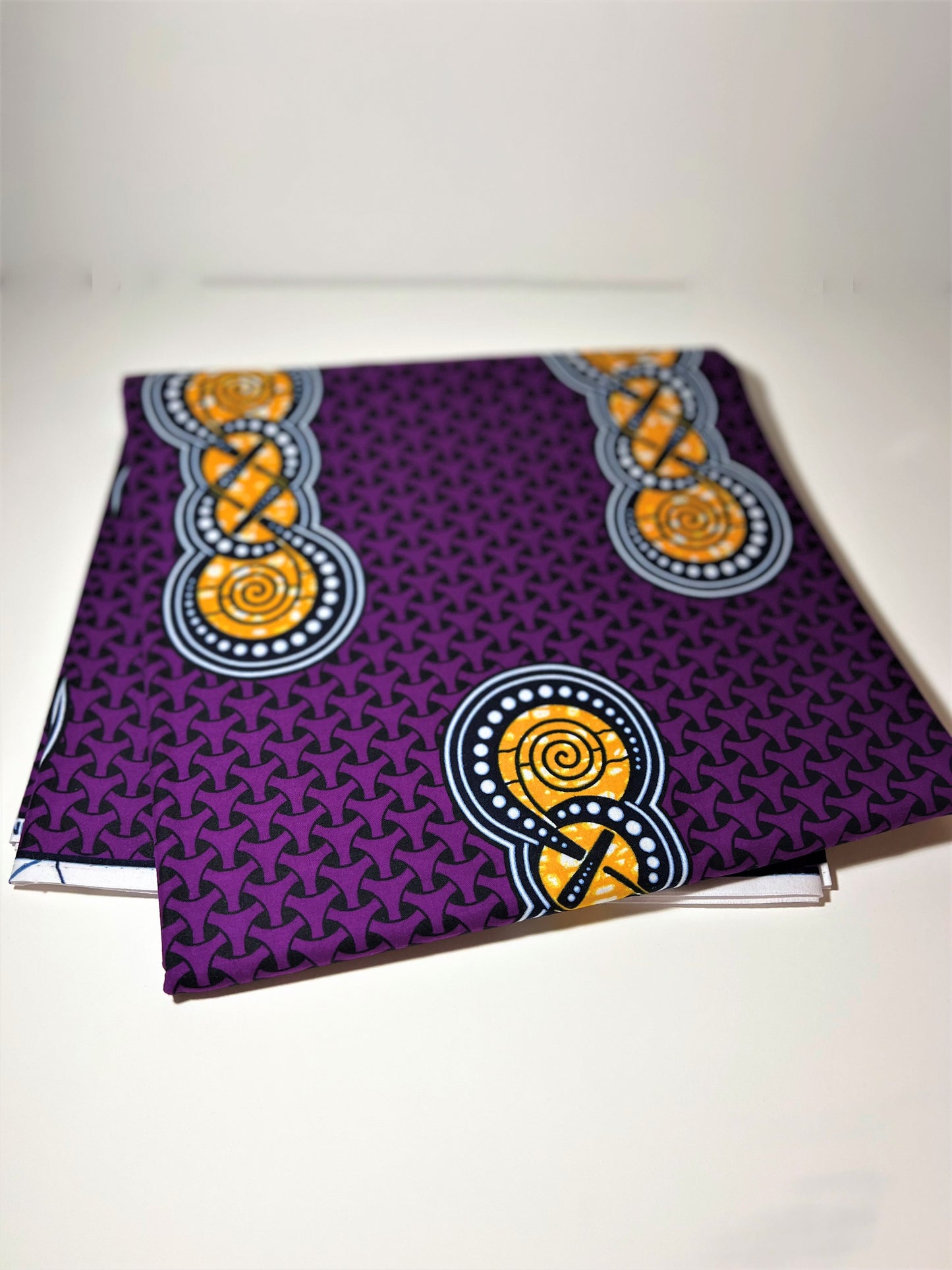 Purple & Gold Link Fabric