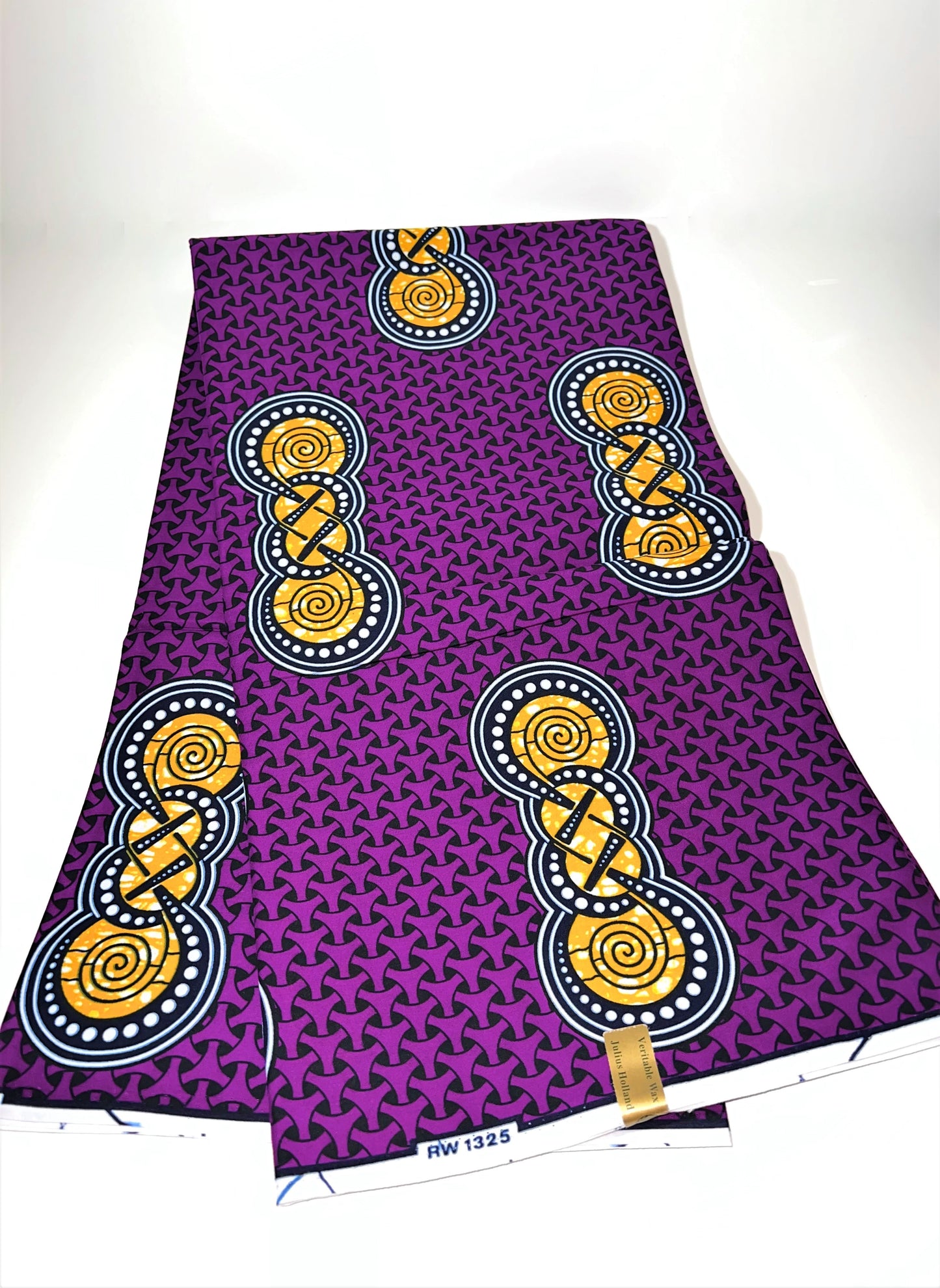 Purple & Gold Link Fabric